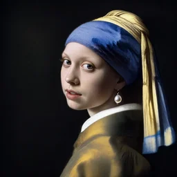 goth girl with a pearl nosering by vermeer