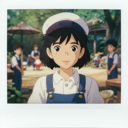 a 3 d film animation still polaroid portrait of a 1 9 5 0's zoo keeper girl, finely detailed features, sun light, at a busy zoo, gapmoe yandere grimdark, trending on pixiv fanbox, painted by greg rutkowski makoto shinkai takashi takeuchi studio ghibli, akihiko yoshida, pixar 3 d, renderman