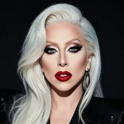 a portrait of lady gaga by marc ryden,
