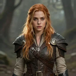 yvonne strahovski portrait as a dnd character fantasy art.
