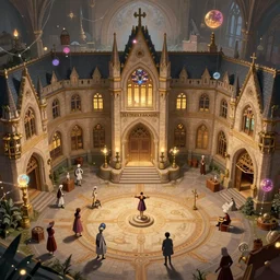 Strixhaven school for gifted magical beings, D&D fantasy, magical school, highly detailed, digital painting, trending on artstation, pixiv, concept art, sharp focus, illustration, art by Greg Rutkowski