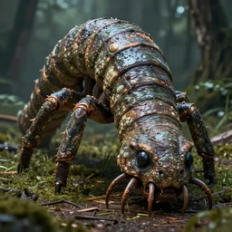 a huge worm - man beast realistic cinematic 3 5 mm