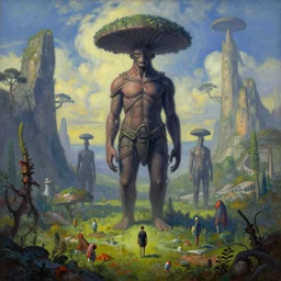 a beautiful scenic masterpiece painting by artgerm and h. r. giger and zadislav beksinski and wes anderson and spike jonze, trending on artstation