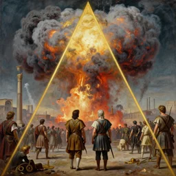 establishing shot by wes anderson, a beautiful smoke explosion in the roman empire, by anders zorn, rule of thirds, golden triangle, masterpiece by greg rutkowski, intricate, elegant, highly detailed, oil painting, concept art, smooth, sharp focus, illustration, eerie beautiful cinematic, thomas lawrence, gurney,