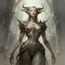 low angle shot of a beautiful female creature by guillermo del toro, intricate, elegant, highly detailed, centered, digital painting, artstation, concept art, smooth, sharp focus, illustration, artgerm, Tomasz Alen Kopera, Peter Mohrbacher donato giancola, Joseph Christian Leyendecker, WLOP, Boris Vallejo
