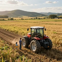 A beautiful experimental art. I grew up on a farm. We worked the land. I helped Dad program the agribots. iStock by Kuang Hong CGI