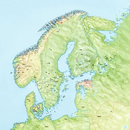 super detailed map of finland