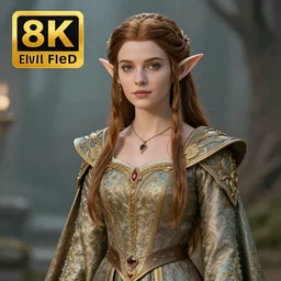 photo of a beautiful elf with ornate robes, highly detailed, 4k, HDR, award-winning,