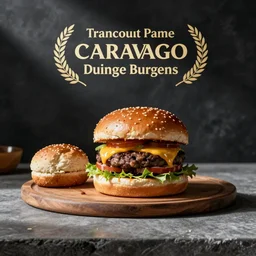 Caravaggio cooking burgers darkness