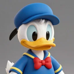 Donald Duck wearing a baseball hat