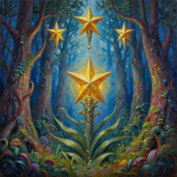 intricate five star magical larion forest by greg rutkowski and thomas kinkade, oil on canvas, hdr, high detail, photo realistic, hyperrealism, matte finish, high contrast, 3 d depth, centered, masterpiece, vivid and vibrant colors, enhanced light effect, enhanced eye detail, artstationhd