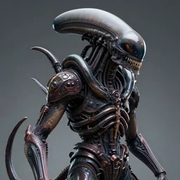 a xenomorph god. polished portrait render by billelis feat dom qwek in visionary fineart style. fantastic realism. 8 k hyper ornated maximalist and overdetailed. decorative darkscifi, xenomorph god 3 d sculpture by andrei riabovitchev, tomasz alen kopera, luminokaya. influenced by bekinski, giger and peter gric