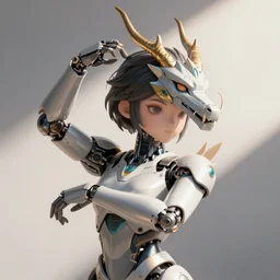 close-up bust, cute female anthro robotic dragon doing an elegant pose, clean digital art, upscaled