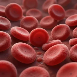 red blood erythrocytes in blood, shallow depth of field, highly detailed, digital painting, trending artstation, concept art, illustration, cinematic lighting, vibrant colors, photorealism, epic, octane render