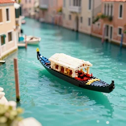 lego venice, tiltshift photography, crystal clear turquoise water