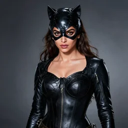 Portrait of Deepika Padukone as Catwoman in style of Tom Ford, UHD 8K