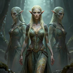 epic portrait of female alien fairy elf in robes by cleavanger and elvgren epic awesome symmetrical octane vfx maya render realistic