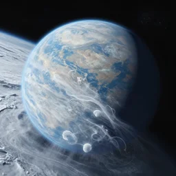 a planet with oceans of ammonia
