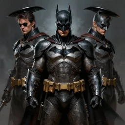 digital _ painting _ of _ batman arkham knight _ by _ filipe _ pagliuso _ and _ justin _ gerard _ symmetric _ fantasy _ highly _ detailed _ realistic _ intricate _ port