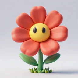 big robotic flower, 3 d render, octane engine