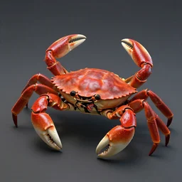 ultra realistic 8k unreal engine crab on blockchain