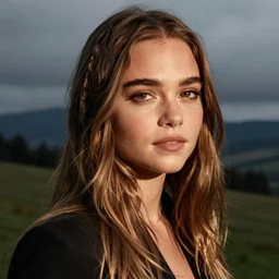 Chloë Grace Moretz with Cara Delevingne's eyebrows