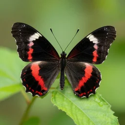black and red butterfly