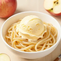 apple ice cream noodles