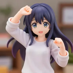complete figure of cereal wearing a comfy blouse, personification, tsurime eyes, tareme eyes, eyes by kon satoshi, anime eyes syndrome, dynamic pose, amiami, aniplex, kotobukiya, good smile company, beautiful composition, 4 5 mm lens, focal length 2, hdr