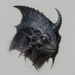 anthropomorphic 2 4 - cell head in edgy darkiron anglerfish, intricate, elegant, highly detailed animal monster, digital painting, artstation, concept art, smooth, sharp focus, illustration, art by artgerm, wayne barlowe, trending on artstation and greg rutkowski and alphonse mucha, 8 k