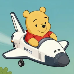 winnie the pooh pilots the space shuttle