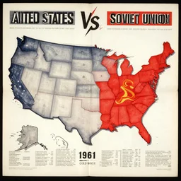 united states vs soviet union walpapper in the cold war, 1 9 6 1