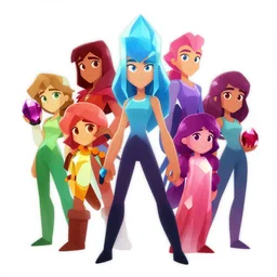 crystal gems, digital art, epic fantasy art