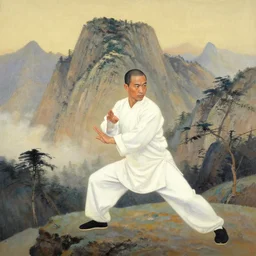 montagne by chang dai chien painting style