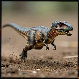 kodak portra 4 0 0, 5 0 mm leica summicron f 1. 2, action photography, award winning macro photo of a small muddy dinosaur running fast on mud, fast shutter speed, motion blur, tiny gaussian blur, highly detailed, highly intricate, depth of field, national geographic