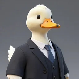 a high detail photo of an antropomorphic duck wearing a suit, trending on artstation