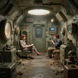 retro 1 9 5 0 s nuclear shelter, nicoletta ceccoli, mark ryden, lostfish, max fleischer, depth of field, detailed and intricate environment, 8 k resolution, hyperrealistic, octane render
