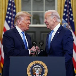 joe biden pretending to be donald trump