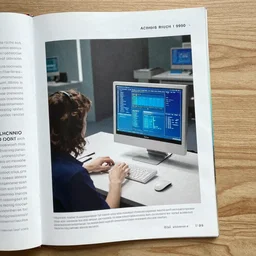 2 page of computer magazine, 1 9 9 0.