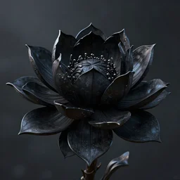 a hyperdetailed 3 d render of a black lotus flower, centered in frame, in the style of magic the gathering!!!!, ultrawide lens, 8 k, volumetric lighting, cinematic, find detail, cell shaded, intricate detail, octane render, art by chris rahn and andreas rocha and alayna danner and adam paquette