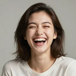 a beautiful portrait of laughter is the best medicine, trying to be happy is the best cure, highly detailed, 8 k resolution, trending on artstation