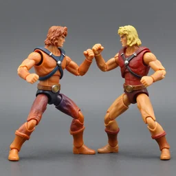 he-man action figures fighting,