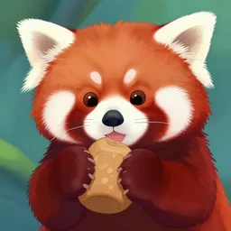 red panda art, Walt Disney style