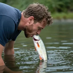 brian blessed swallowing a fish whole