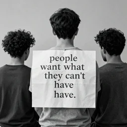 people want what they can't have.