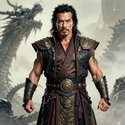 danny trejo as a dragon god, high definition image