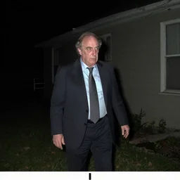 Rudy Giuliani trail cam at night, creepy, unreal engine