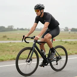 a photo of roberto pearson riding a bike