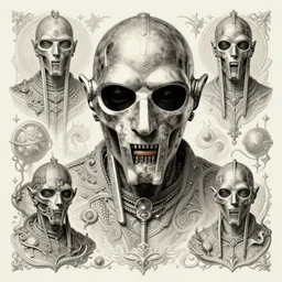 mf doom, collage, fantasy, intricate, elegant, highly detailed, digital painting, artstation, concept art, smooth, sharp focus, illustration, art by artgerm and greg rutkowski and alphonse mucha