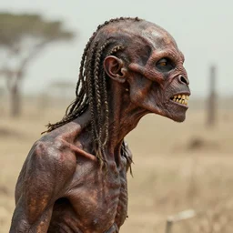 Genetic isolation with different environmental pressures yields a variant of yautja… adapted to a drier climate… thinner, waxier dreads, thicker oral tissue, & scalier skin for moisture retention, favors crushing bite for different diet…